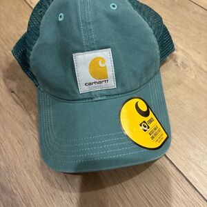 Carhartt Green Cap with Yellow Logo